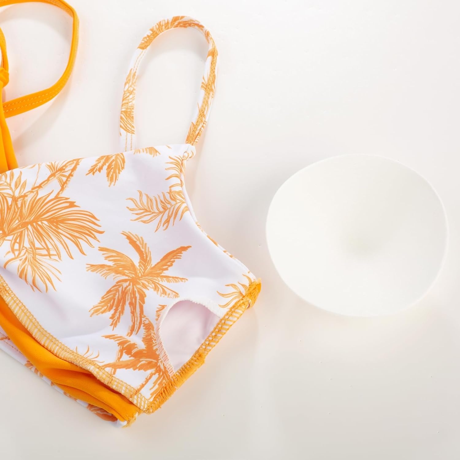image:imageGRACE KARIN Girls 4 Piece Tankini Bikini Bathing Swimsuit with Pants 716Orangecoconut Tree New