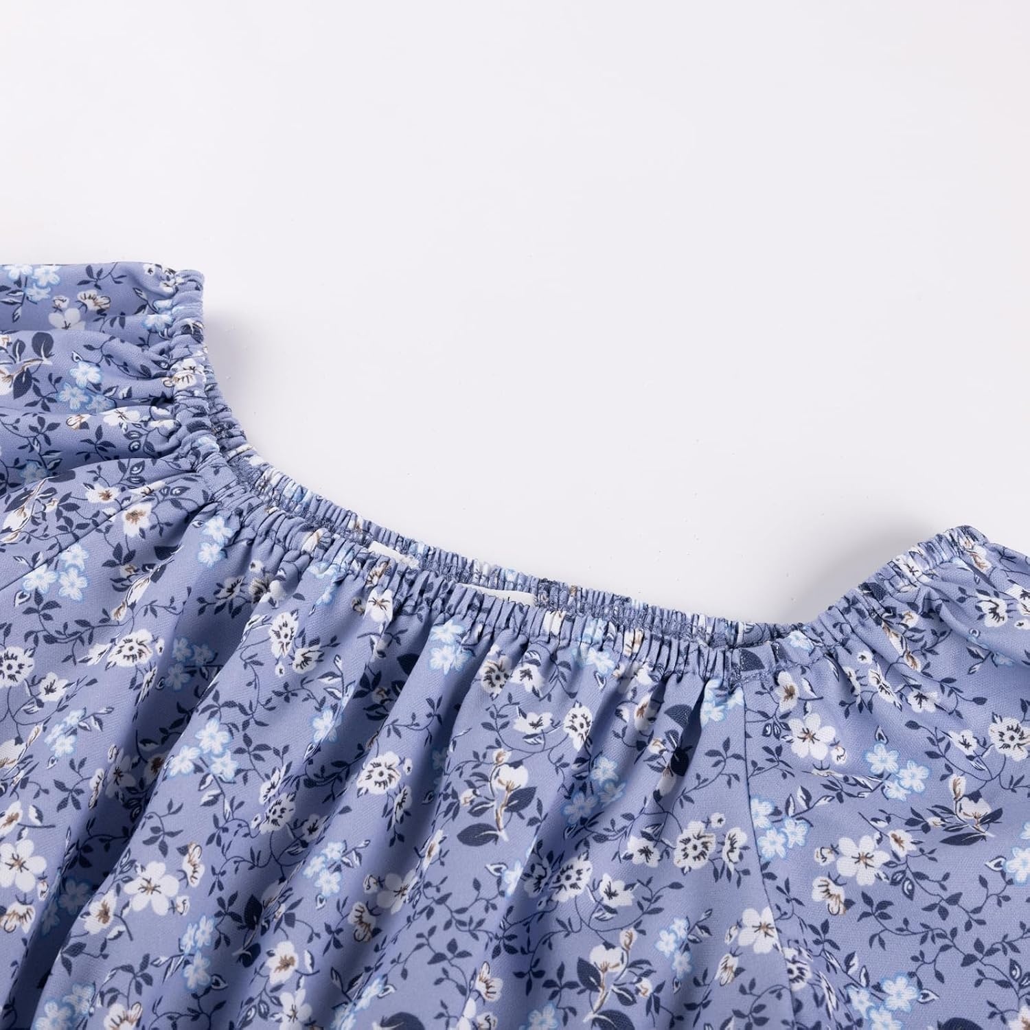image:imageGRACE KARIN Girls Fall Dress Floral Long Sleeve Midi Smocked Waist HolidayMidnight Bloom