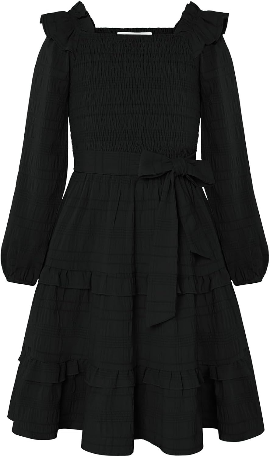 image:imageGRACE KARIN Girls Fall Long Sleeves Casual Christmas Party Festive DressesBlack
