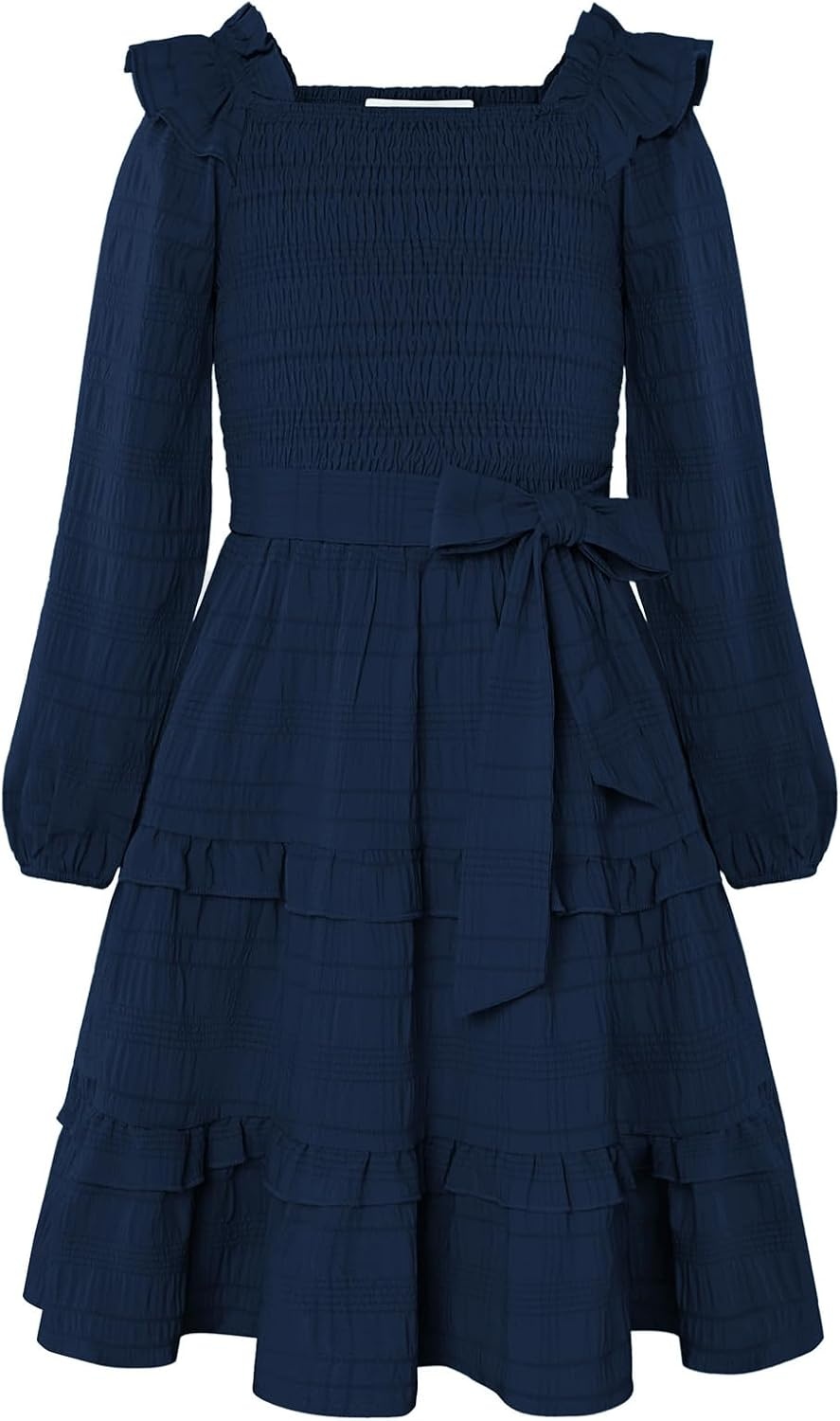 image:imageGRACE KARIN Girls Fall Long Sleeves Casual Christmas Party Festive DressesNavy Blue