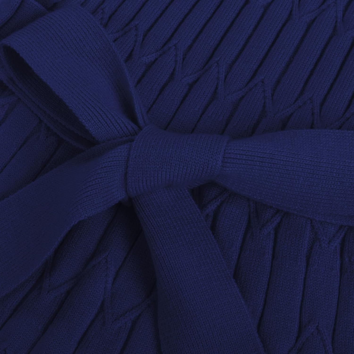 image:imageGRACE KARIN Girls Fall Winter Sweater Long Sleeve Cable Knit Dresses 614YNavy Blue
