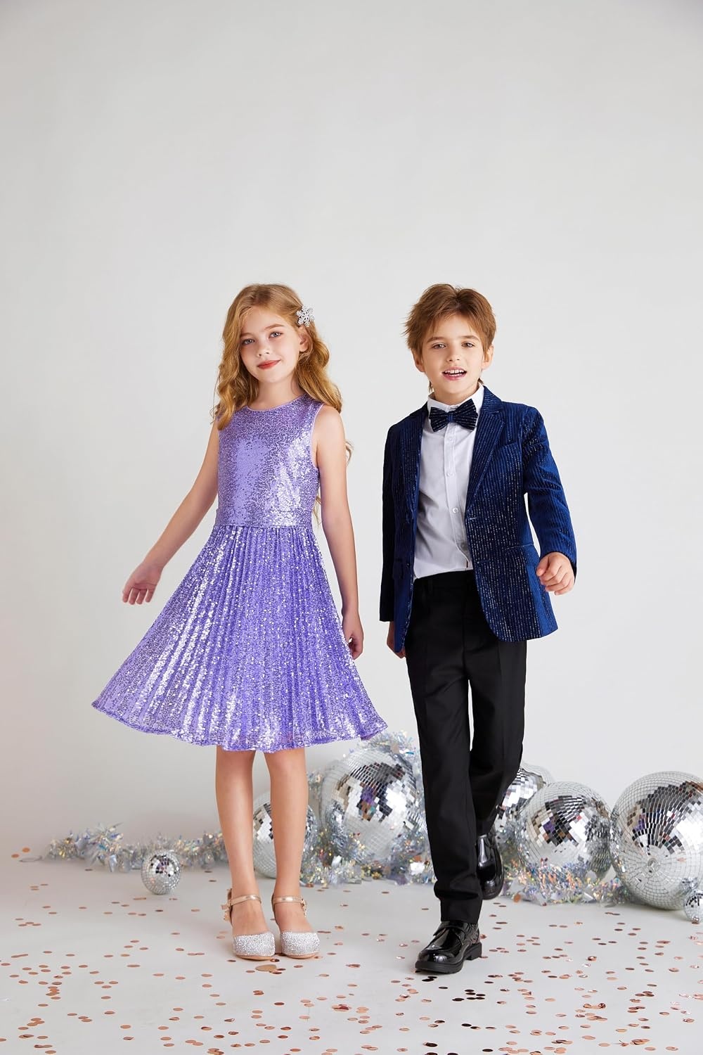 image:imageGRACE KARIN Girls Fancy Sparkly Sequin Formal Party Dance Dress 614Purple