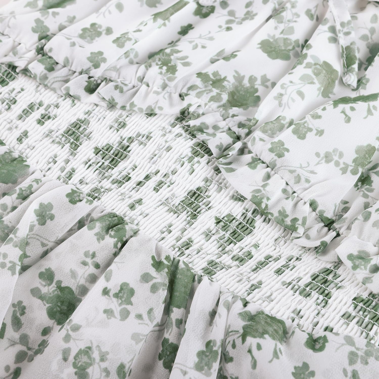 image:imageGRACE KARIN Girls Floral Spring Summer Easter Dress Teen Dresses Size 716Green Floral Print