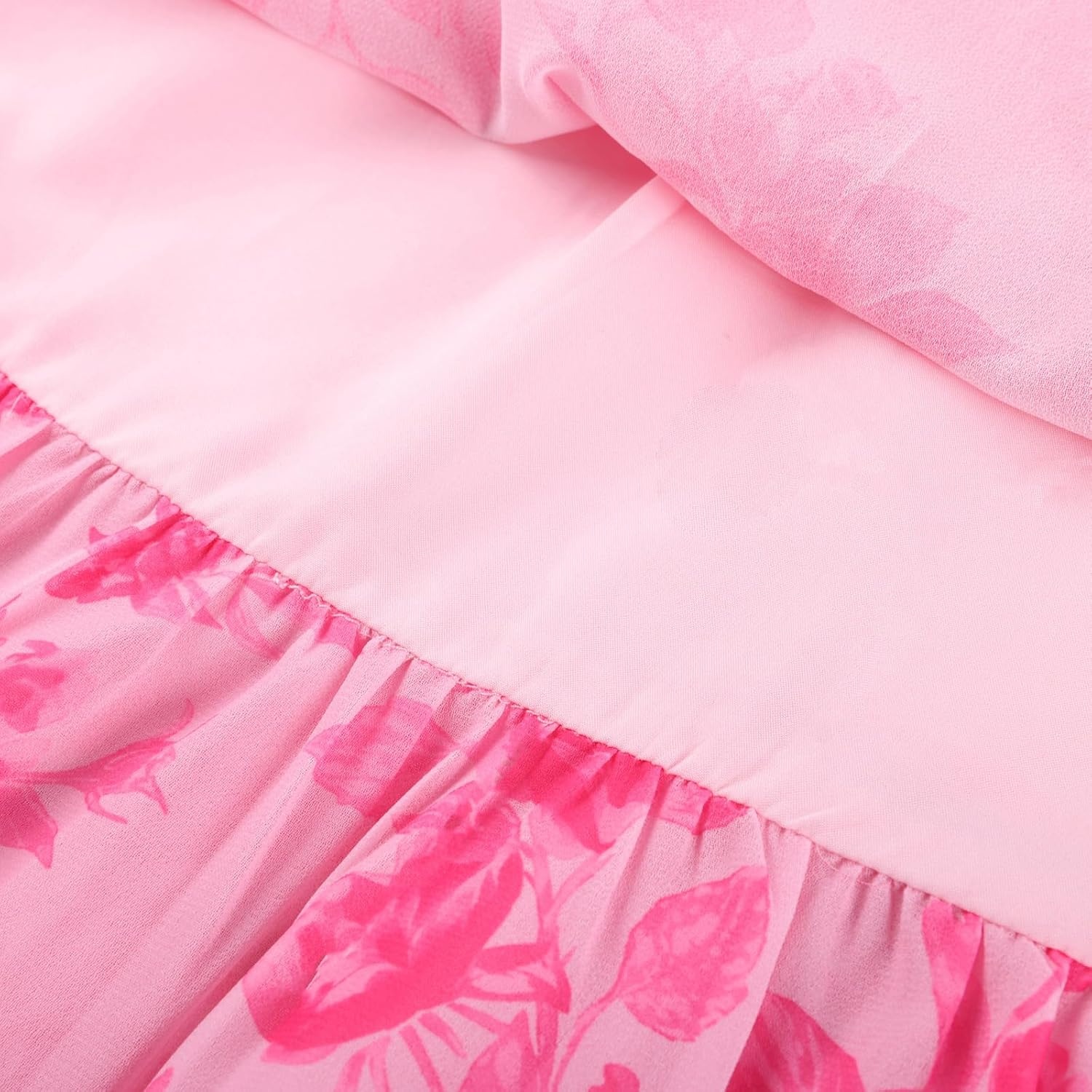 image:imageGRACE KARIN Girls Floral Spring Summer Easter Dress Teen Dresses Size 716Romantic Pink Rose