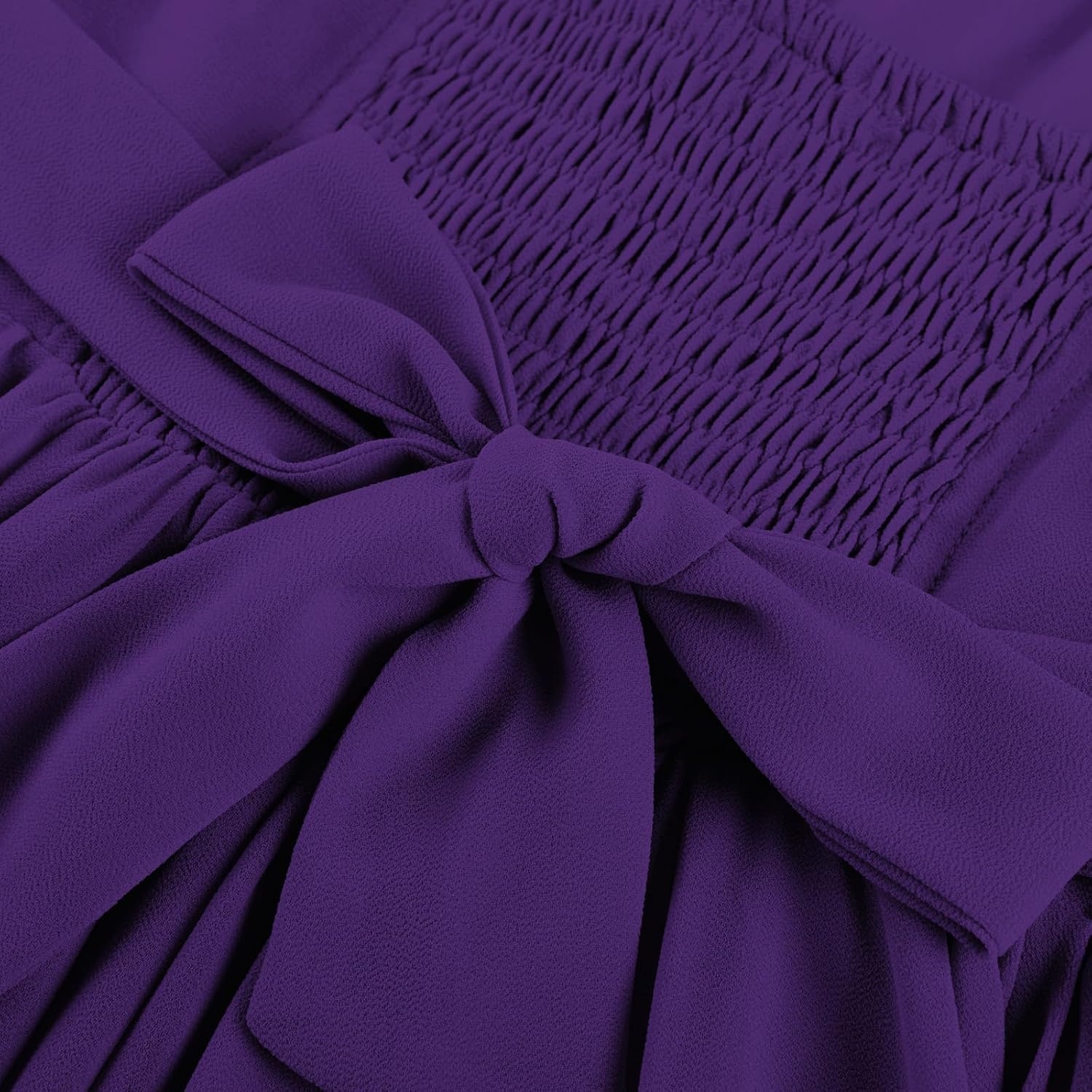 image:imageGRACE KARIN Girls Formal Party Chiffon Shirred High Low Dress Size 716Dark Violet