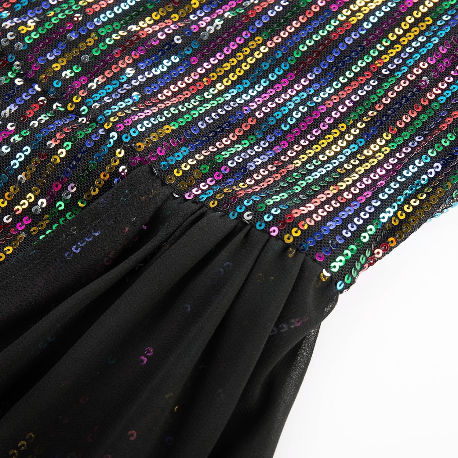 image:imageGRACE KARIN Girls Halter Neck Sequin Dress Kids Fancy Formal Party Christmas Sparkly Pageant Birthday DressesBlack Fantasy Color