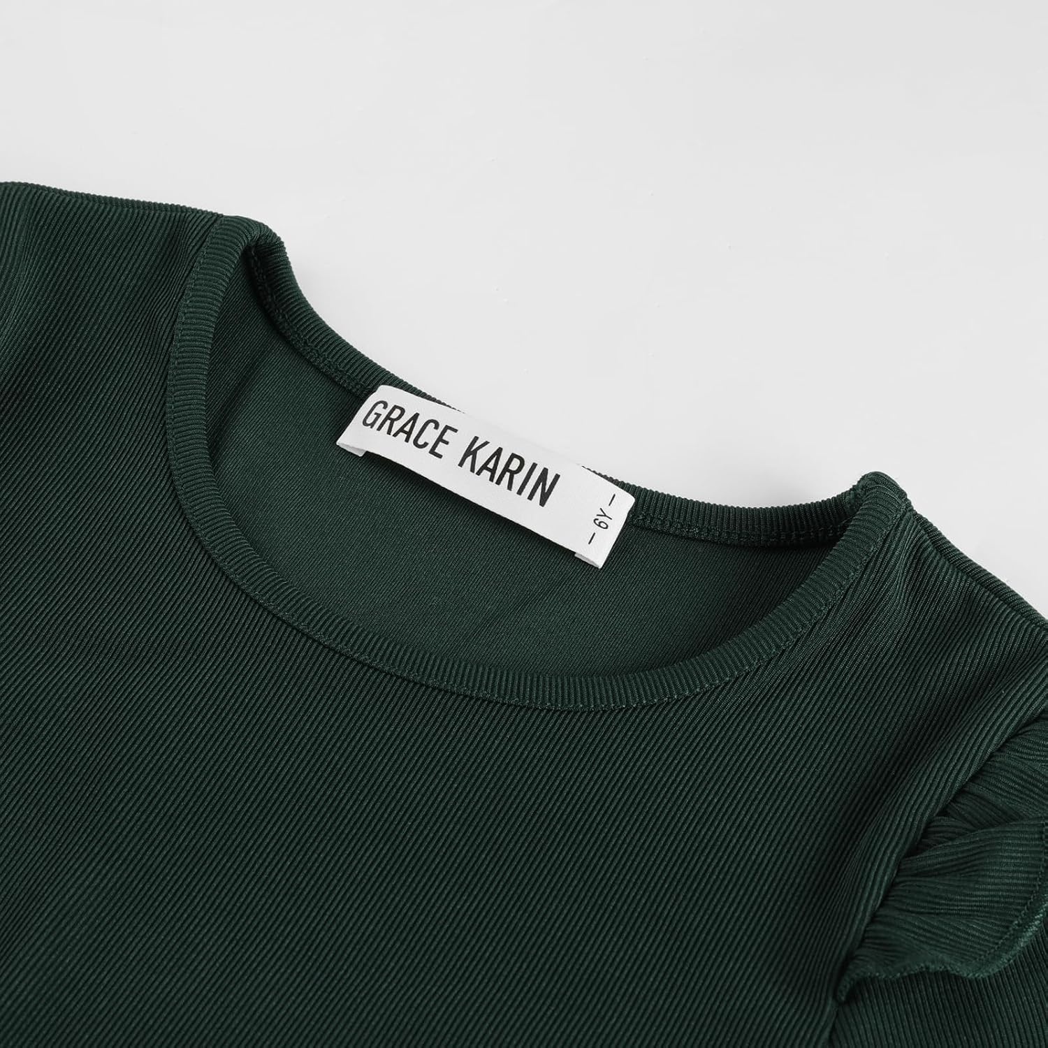 image:imageGRACE KARIN Girls Long Sleeve Dress Floral Fall Winter Church Casual 612YEmerald Green