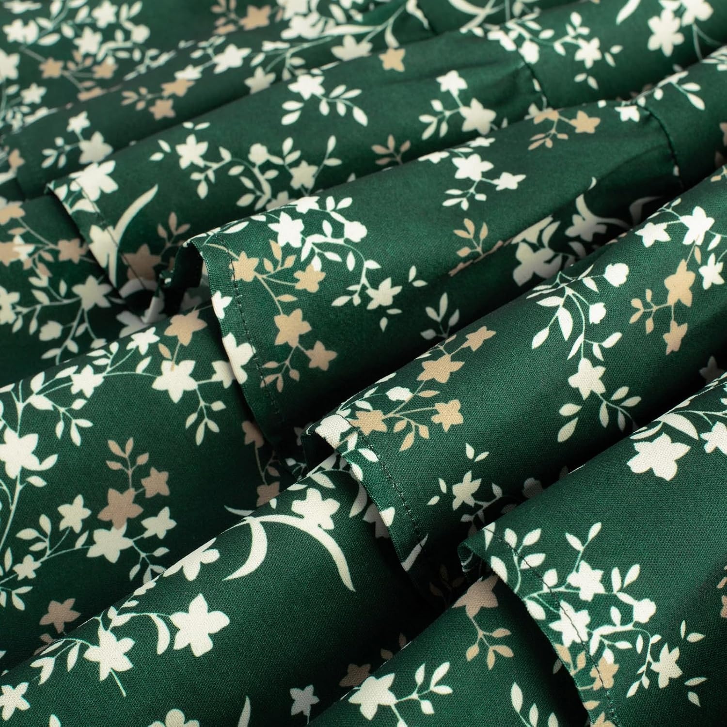 image:imageGRACE KARIN Girls Long Sleeve Dress Floral Fall Winter Church Casual 612YEmerald Green Floral