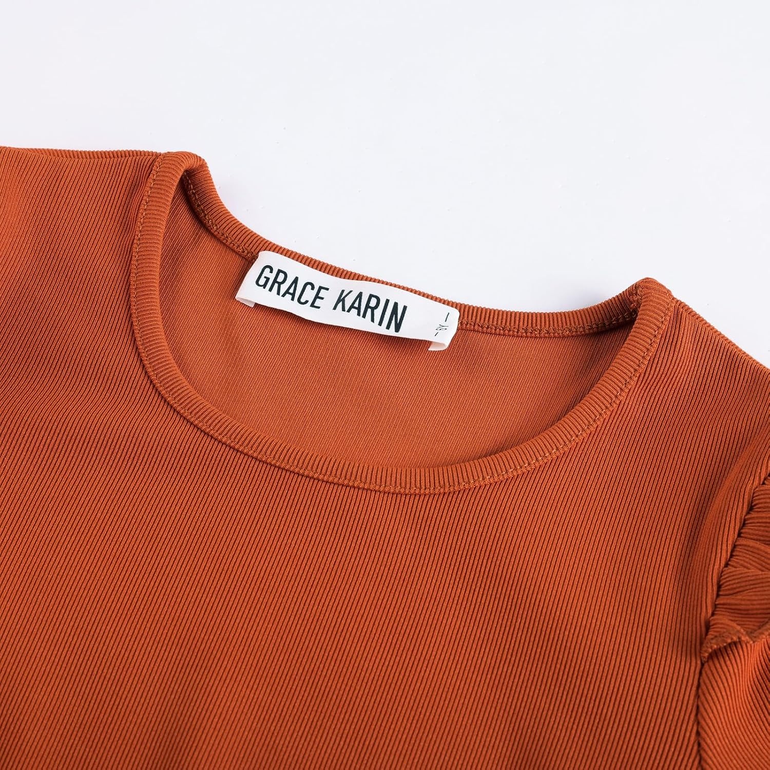 image:imageGRACE KARIN Girls Long Sleeve Dress Floral Fall Winter Church Casual 612YOrange