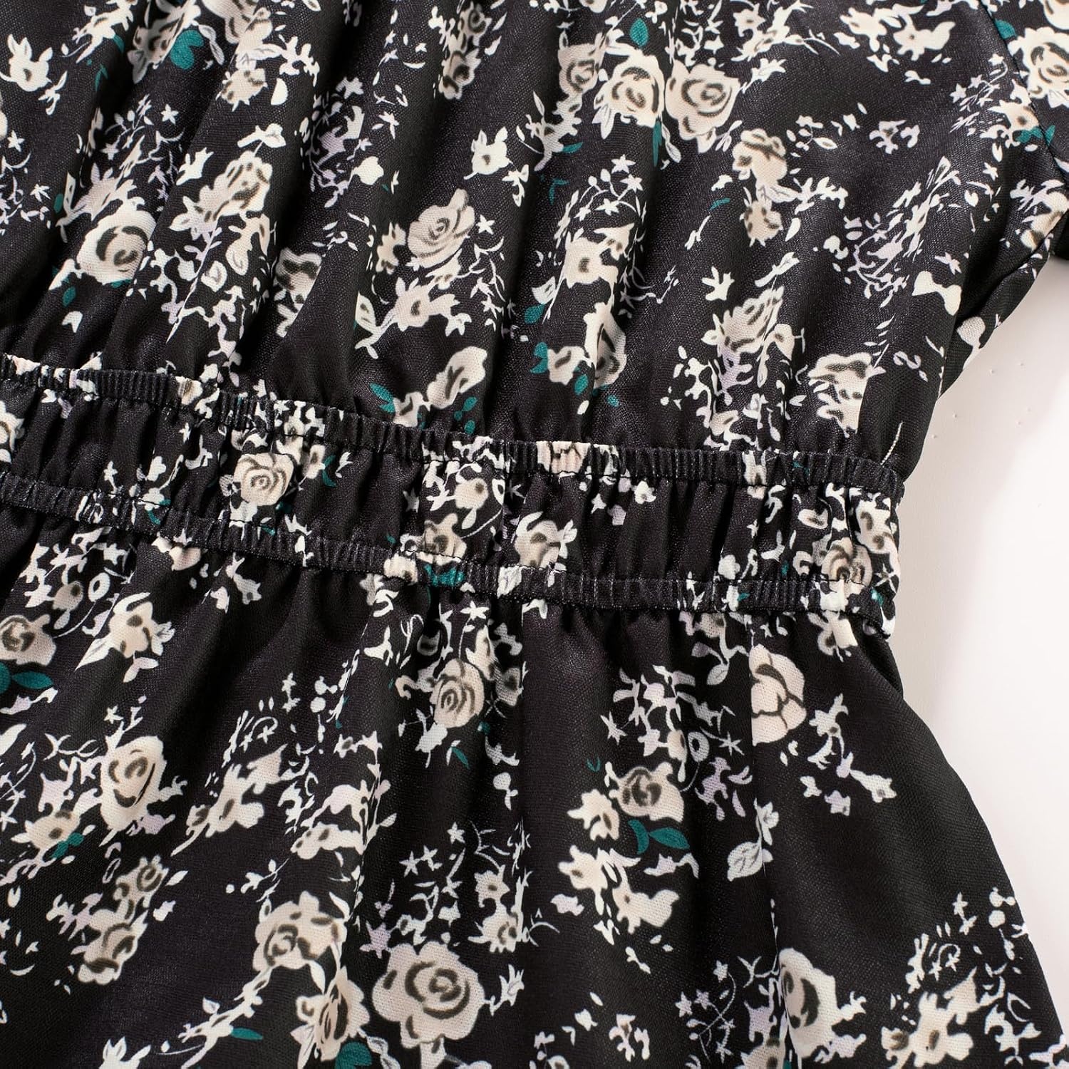 image:imageGRACE KARIN Girls Long Sleeve Fall Floral Dresses with Pocket 614 YearsBlack