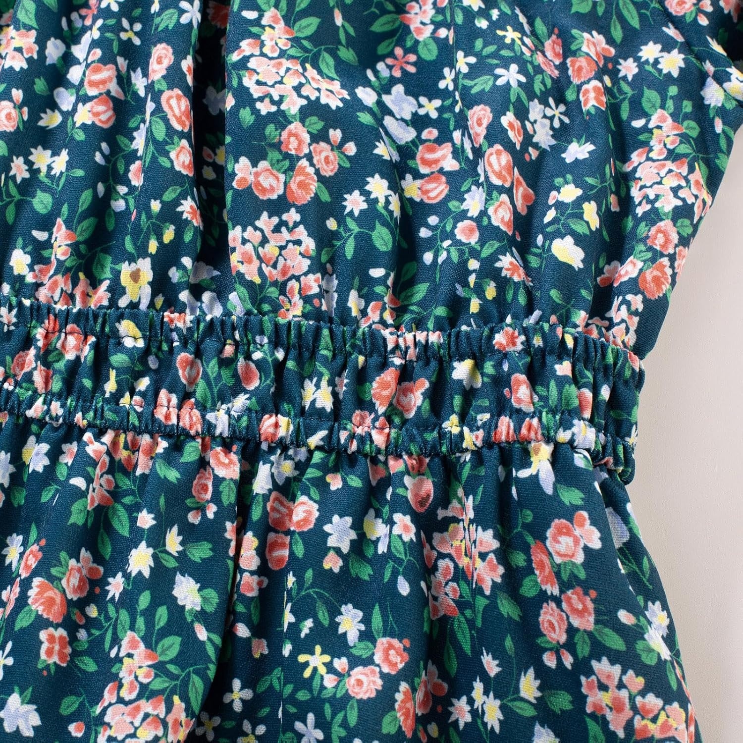 image:imageGRACE KARIN Girls Long Sleeve Fall Floral Dresses with Pocket 614 YearsGreen