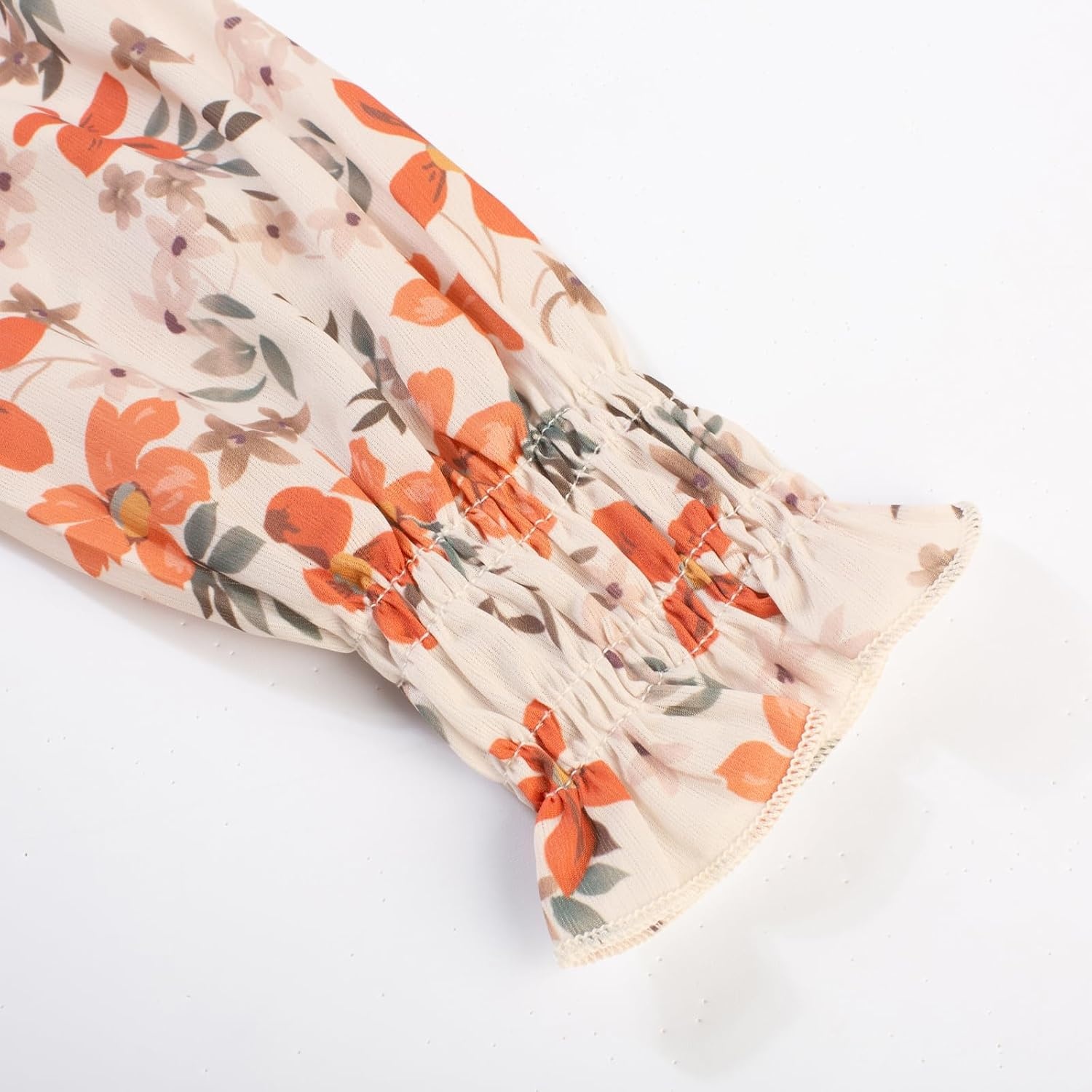 image:imageGRACE KARIN Girls Long Sleeve Floral Dress Fall Winter Casual Dresses 614YBeige Floral