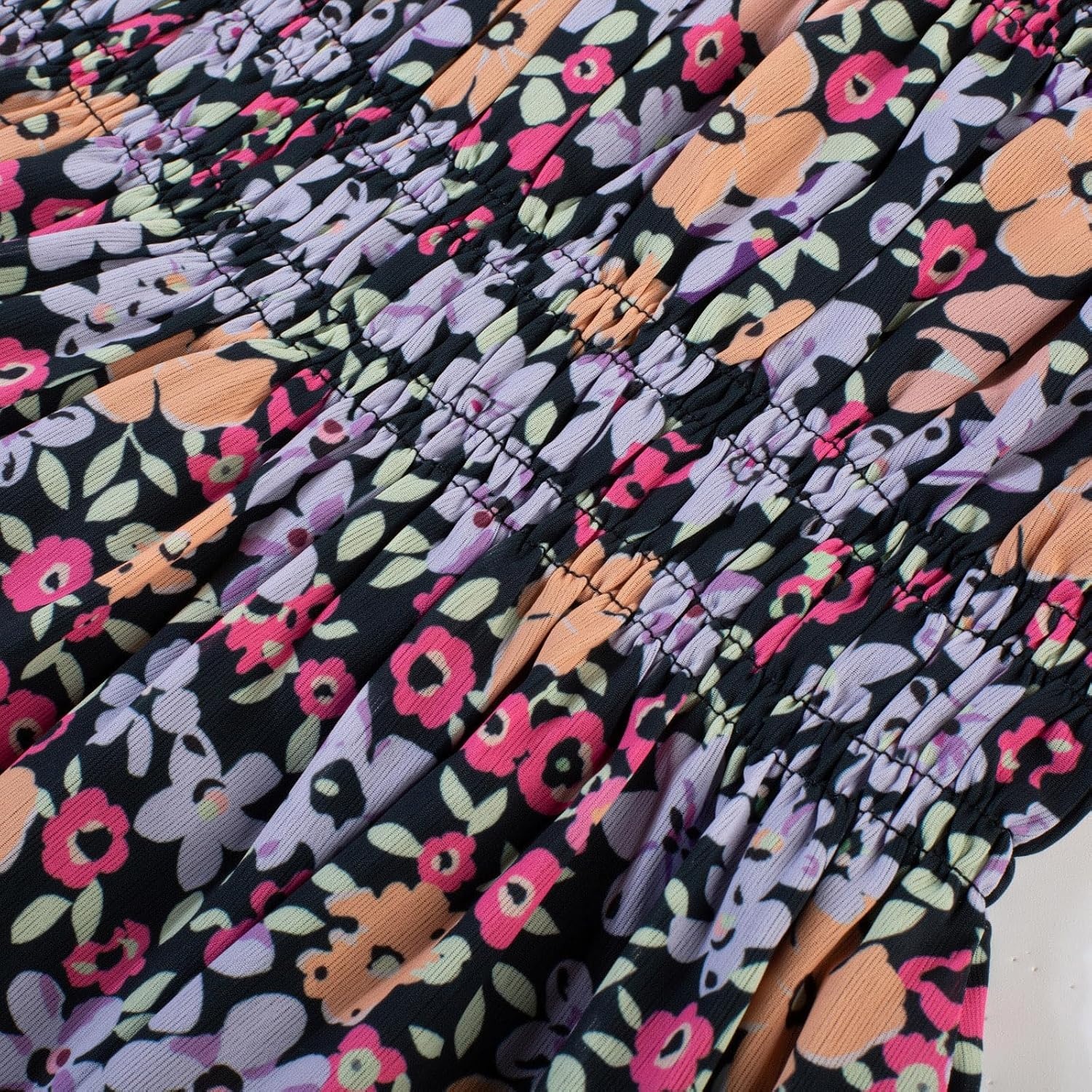 image:imageGRACE KARIN Girls Long Sleeve Floral Dress Fall Winter Casual Dresses 614YBlack Floral