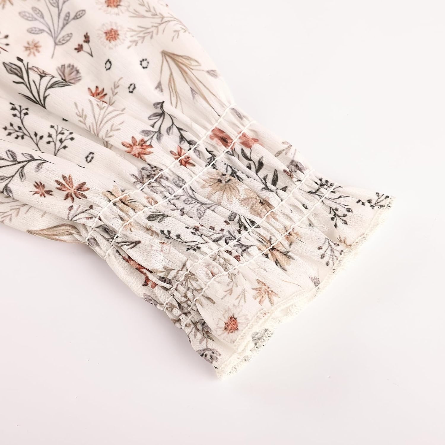 image:imageGRACE KARIN Girls Long Sleeve Floral Dress Fall Winter Casual Dresses 614YCream Floral