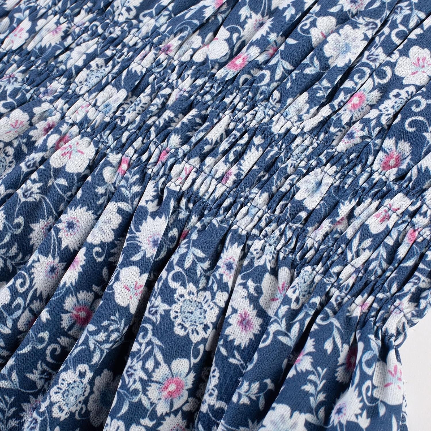 image:imageGRACE KARIN Girls Long Sleeve Floral Dress Fall Winter Casual Dresses 614YDusty Blue Floral