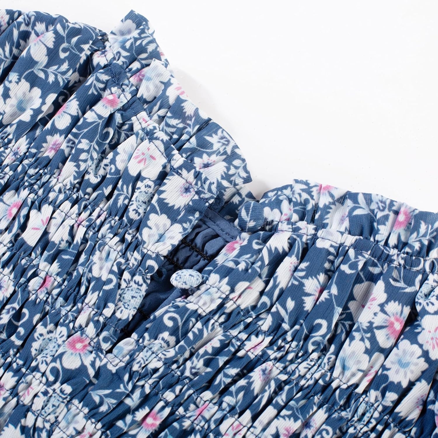 image:imageGRACE KARIN Girls Long Sleeve Floral Dress Fall Winter Casual Dresses 614YDusty Blue Floral
