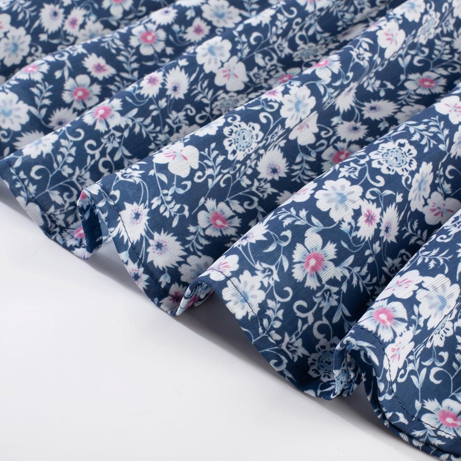 image:imageGRACE KARIN Girls Long Sleeve Floral Dress Fall Winter Casual Dresses 614YDusty Blue Floral