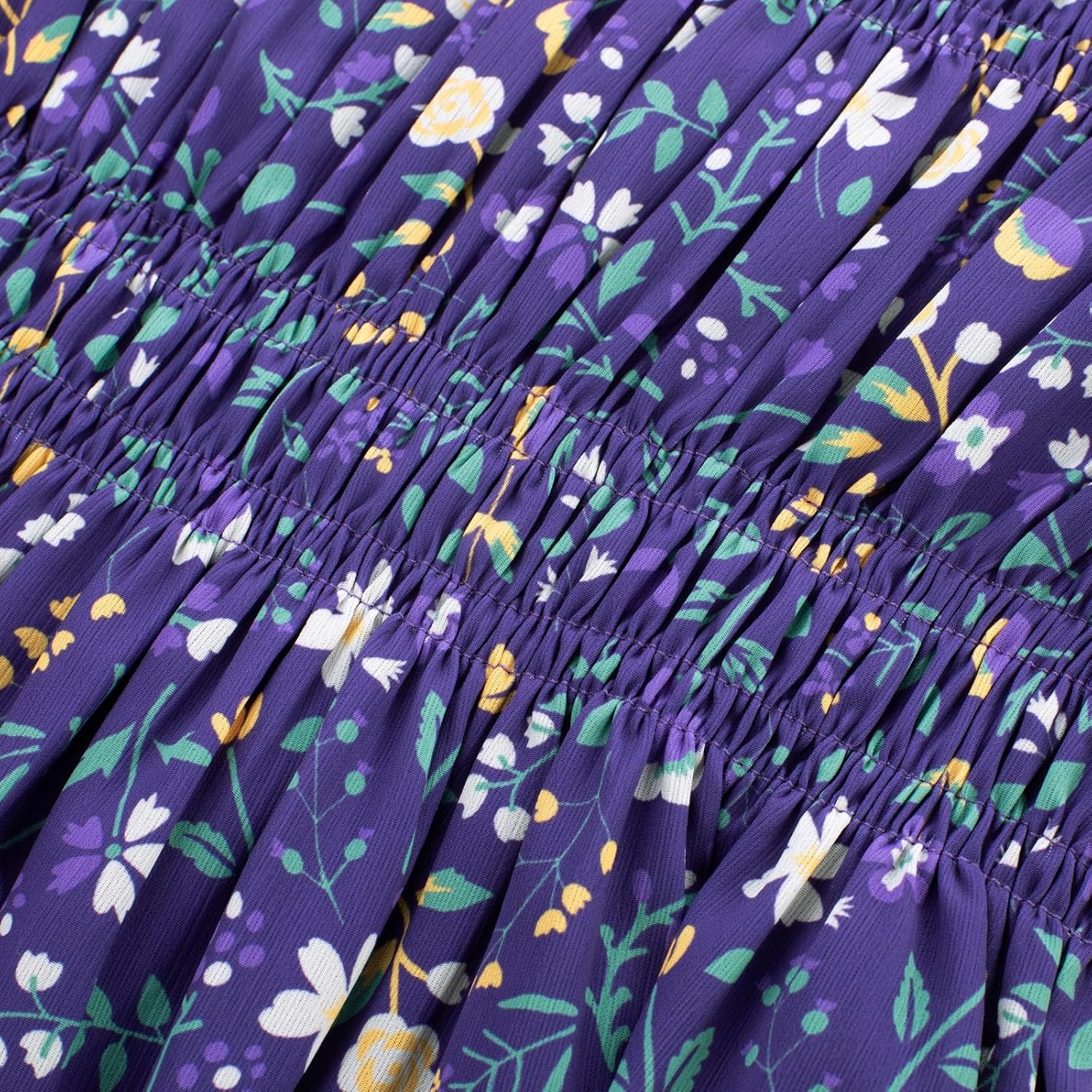 image:imageGRACE KARIN Girls Long Sleeve Floral Dress Fall Winter Casual Dresses 614YPurple Flower