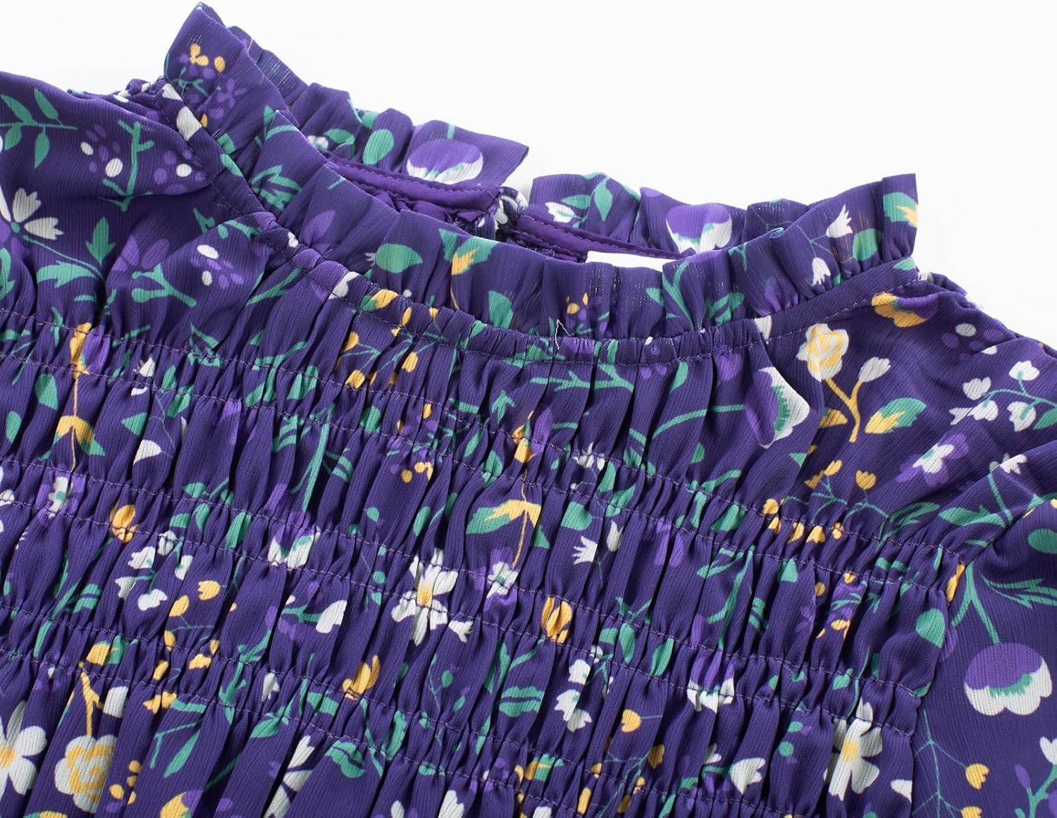 image:imageGRACE KARIN Girls Long Sleeve Floral Dress Fall Winter Casual Dresses 614YPurple Flower