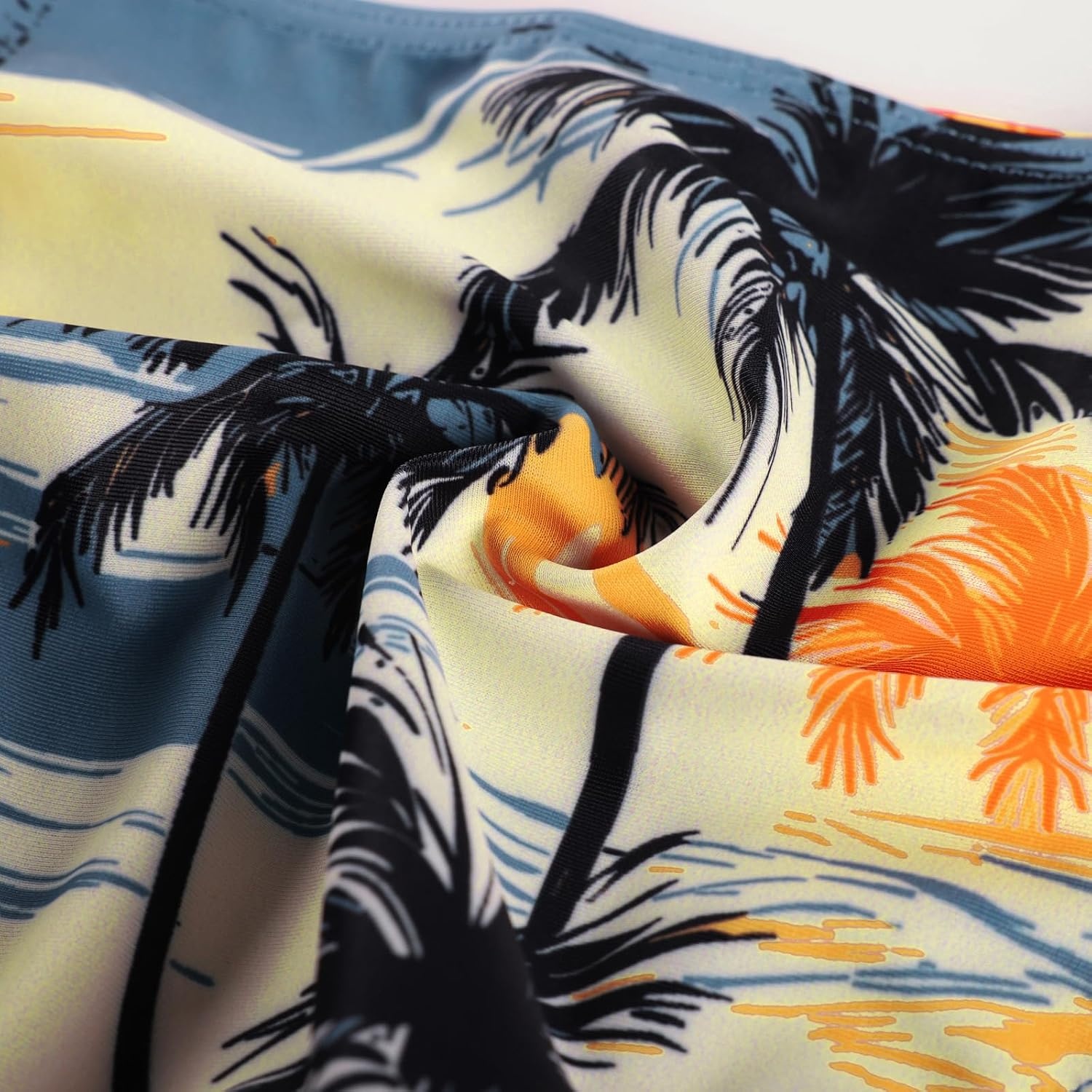 image:imageGRACE KARIN Girls Long Sleeve Rash Guard Bathing Swimsuits Swimwear 616Orangecoconut Tree