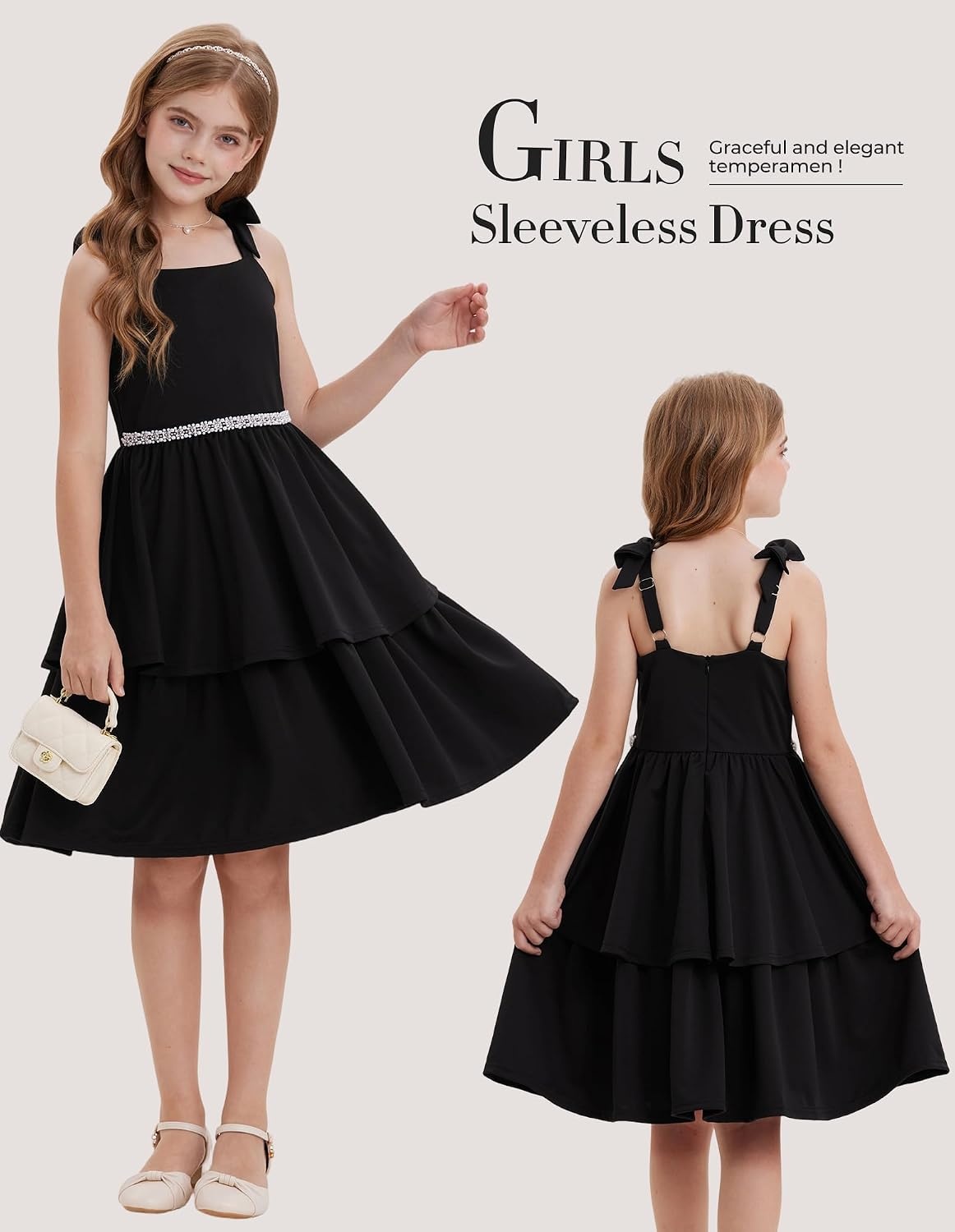 image:imageGRACE KARIN Girls Party Dress Birthday Sparkly Semi Formal Dresses 614YBlack