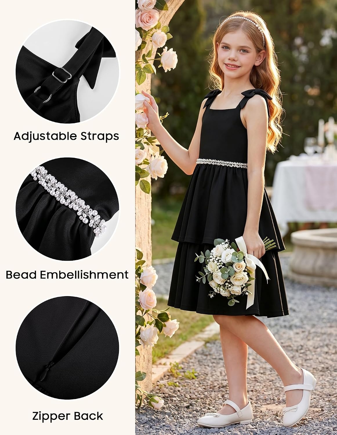 image:imageGRACE KARIN Girls Party Dress Birthday Sparkly Semi Formal Dresses 614YBlack