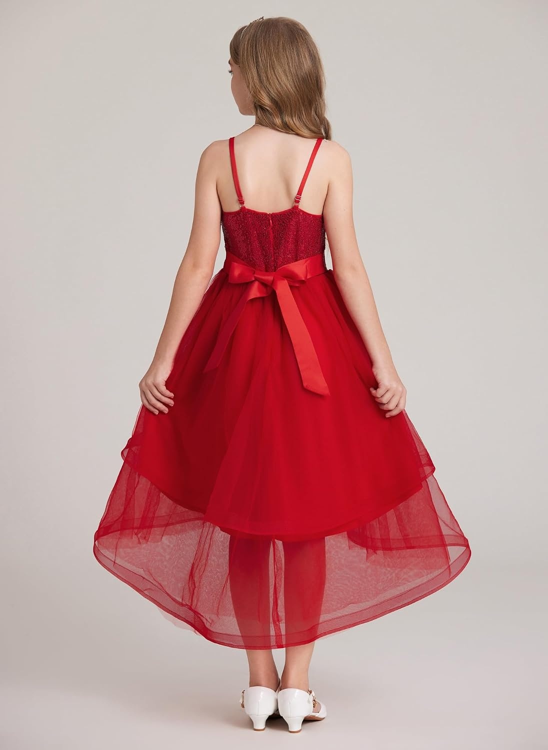 image:imageGRACE KARIN Girls Party Formal Christmas Dance Birthday Sequin Dresses 716Red