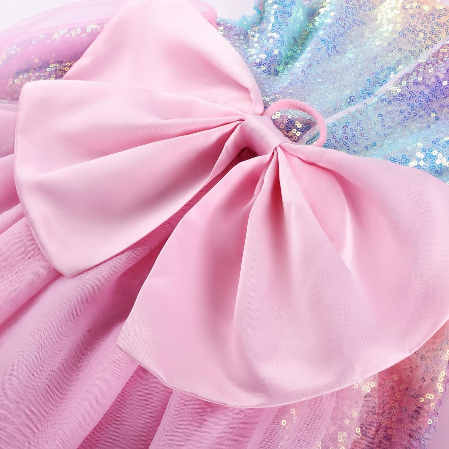 image:imageGRACE KARIN Girls Party Sequin Dress Size 612Y Kids Birthday Dance Formal Sparkly Dresses Wedding Flower Girl DressRainbow