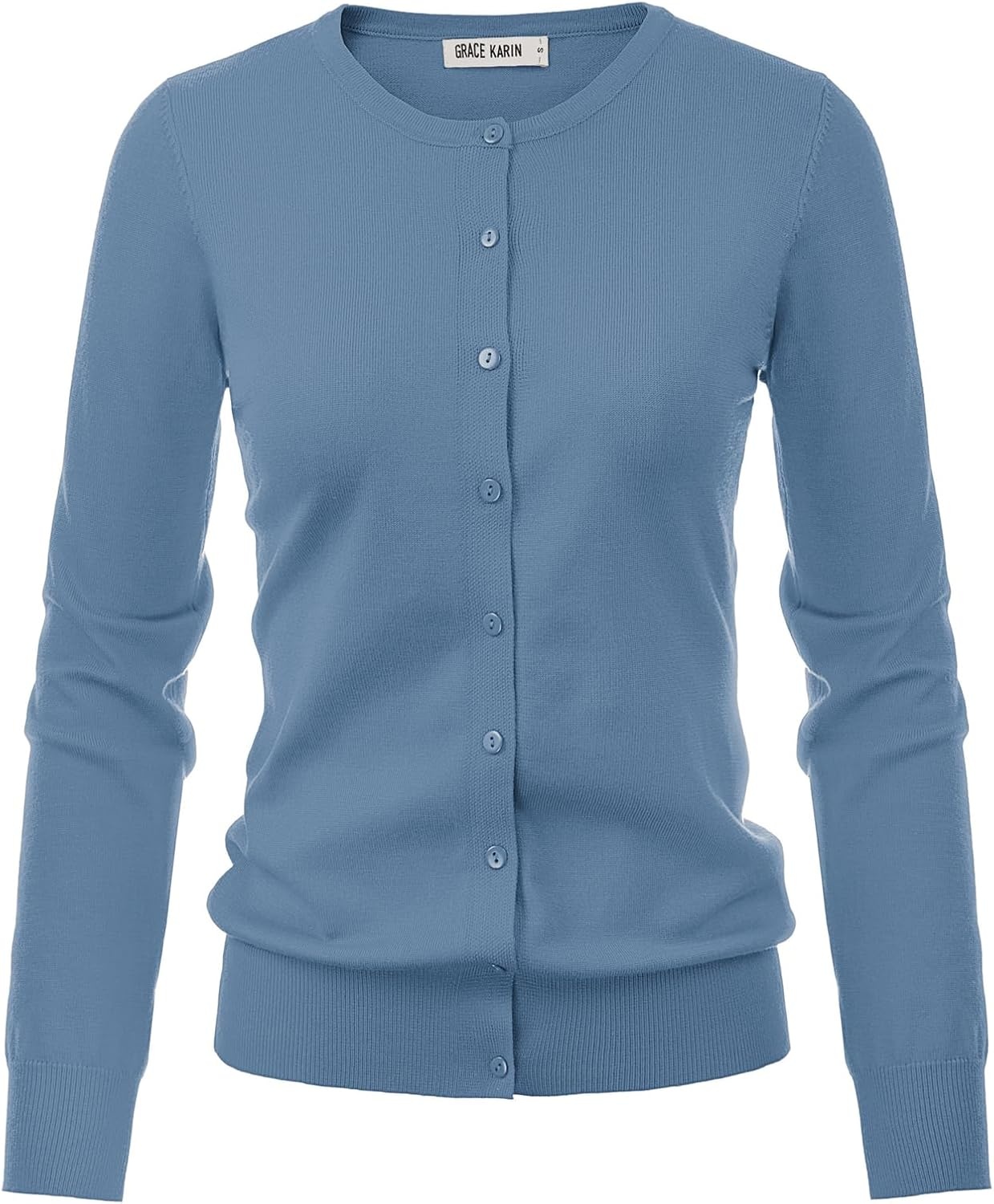 image:imageGRACE KARIN Knit Cardigan Sweaters for Women Lightweight Fall Outfits 2026Bluegrey