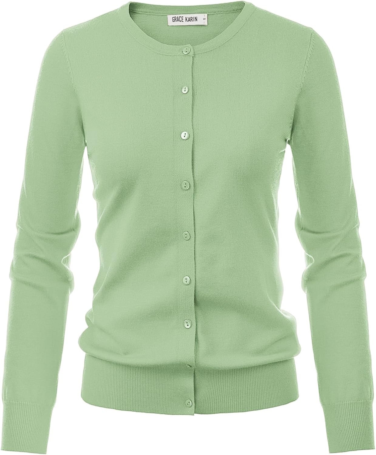 image:imageGRACE KARIN Knit Cardigan Sweaters for Women Lightweight Fall Outfits 2026Mint Green