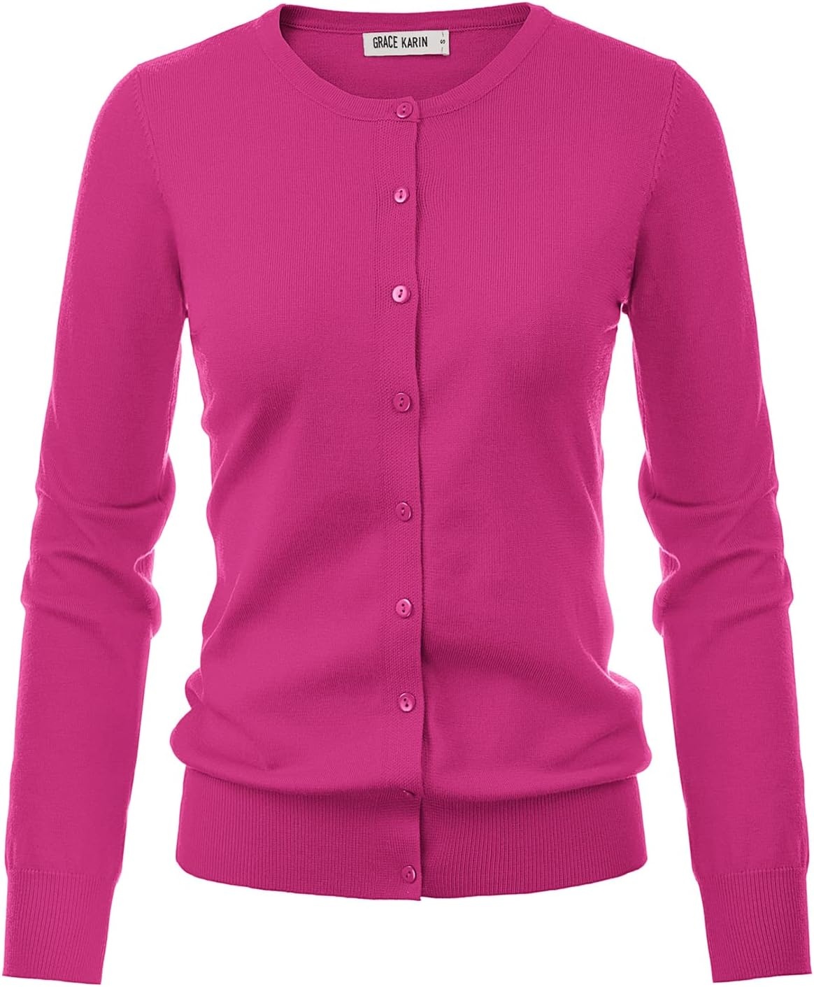 image:imageGRACE KARIN Knit Cardigan Sweaters for Women Lightweight Fall Outfits 2026Pink22