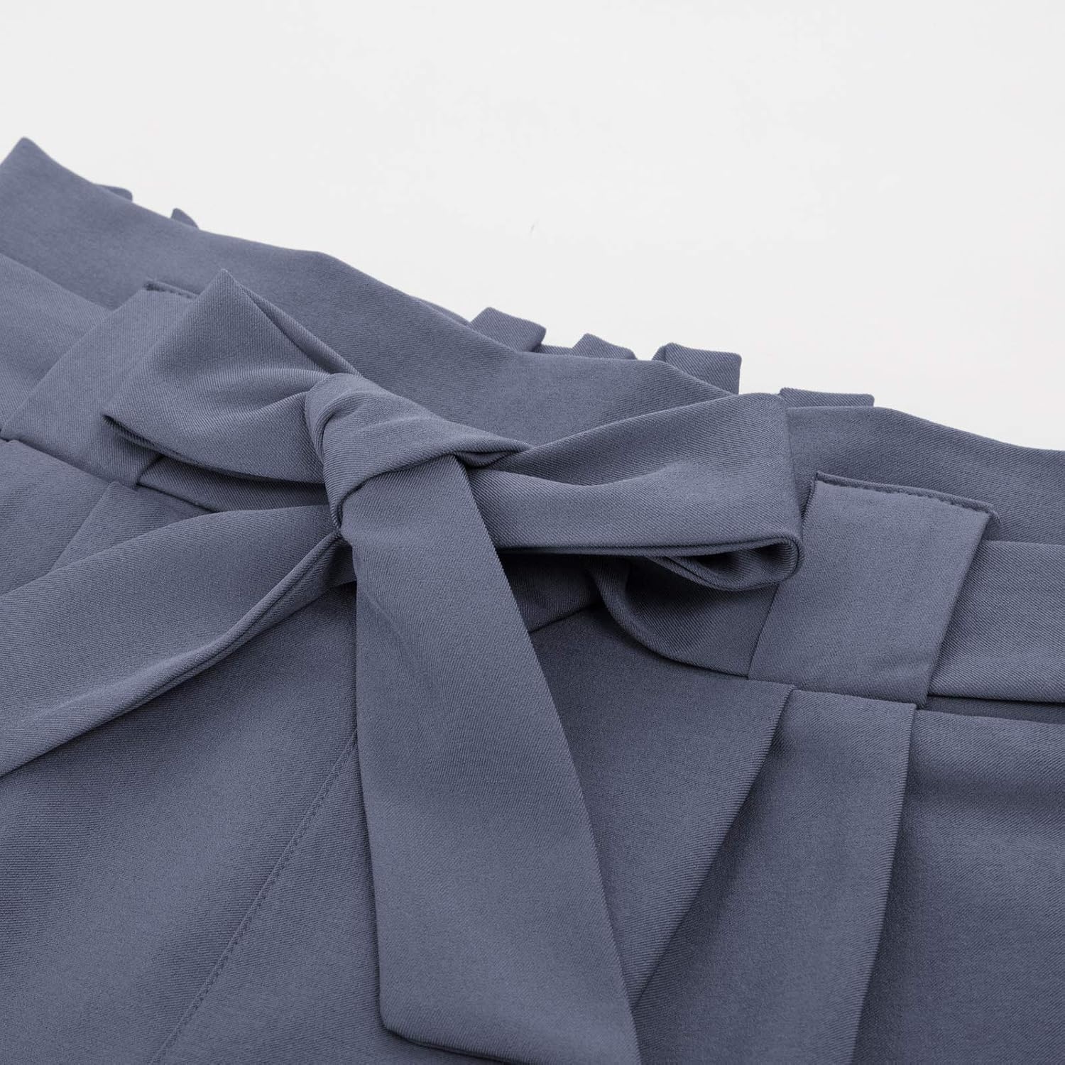 image:imageGRACE KARIN Womens Casual High Waist Pencil Pants Paper Bag Pants for WorkBluegray
