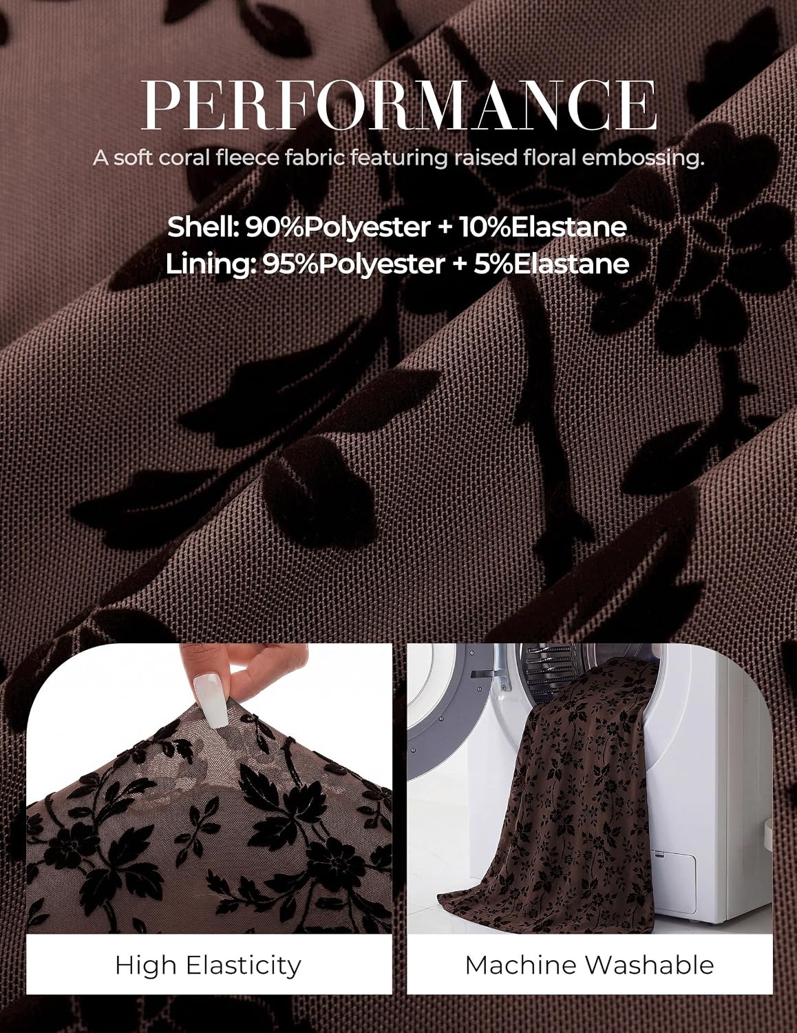 image:imageGRACE KARIN Womens Floral Long Sleeve Maxi Dresses Wedding Guest DressCoffee