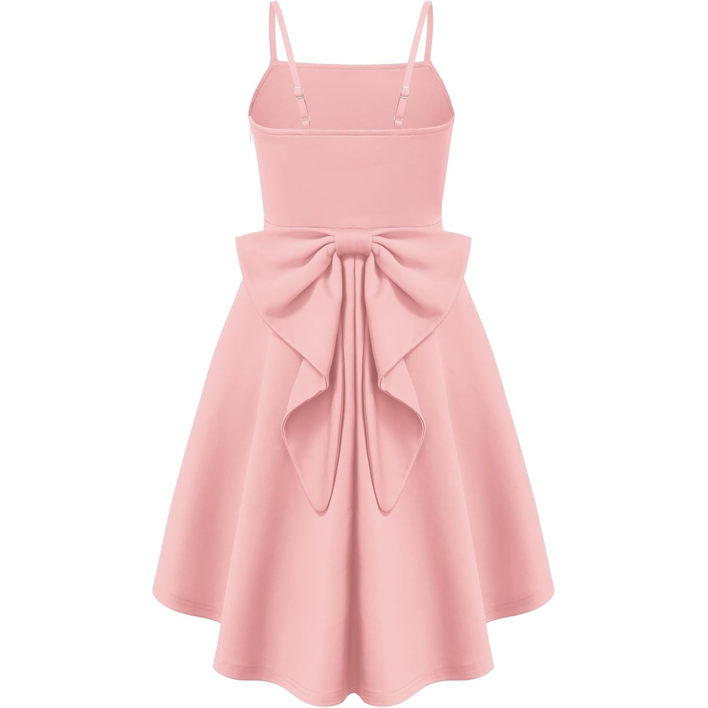 image:imageGRACE KARIN Girls Dress Formal Party High Low Bow Back Teen Tween 714YPink