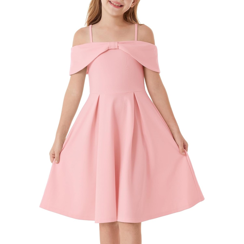 image:imageGRACE KARIN Girls Dress Off Shoulder Casual Party Dresses for 614 YearsPink