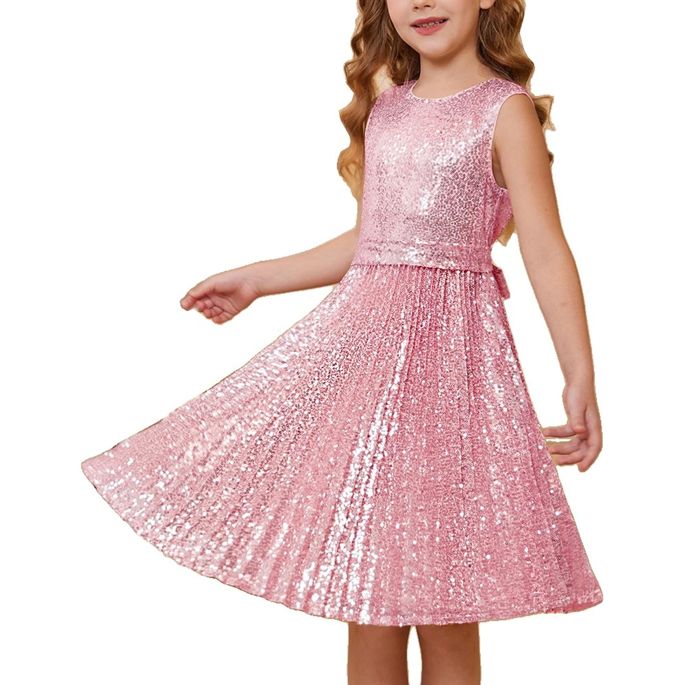 image:imageGRACE KARIN Girls Fancy Sparkly Sequin Formal Party Dance Dress 614Pink