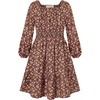 Brown Pink Floral