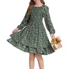 Dark Green Floral
