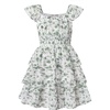 Green Floral Print