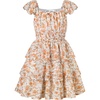 White Orange Rose Floral