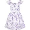 White Purple Floral