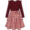 Burgundy Floral