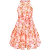 Bright Orange Floral