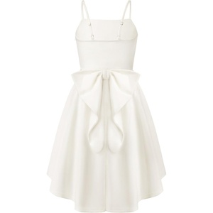 GRACE KARIN Girls Dress Formal Party High Low Bow Back Teen Tween 7-14Y(Ivory)