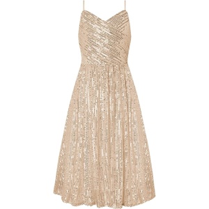 GRACE KARIN Girls Formal Party Sequin Dress Wedding Pageant Gown Dresses(Gold)