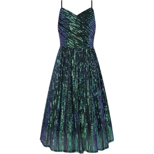 GRACE KARIN Girls Formal Party Sequin Dress Wedding Pageant Gown Dresses(Green)