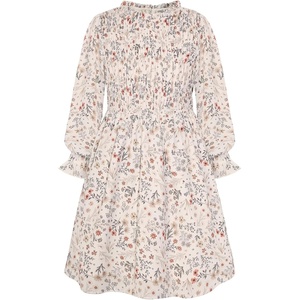 GRACE KARIN Girls Long Sleeve Floral Dress Fall Winter Casual Dresses 6-14Y(Cream Floral)