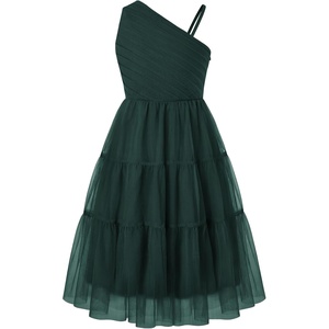GRACE KARIN Girls Maxi Flower Christmas Formal Party Tulle Prom Dress 7-14(Eden Green)