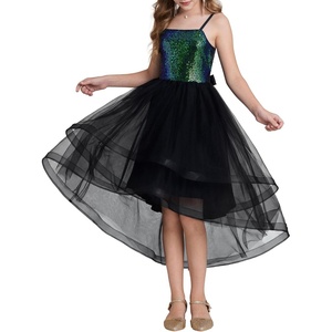 GRACE KARIN Girls Party Formal Christmas Dance Birthday Sequin Dresses 7-16(Dark Green)