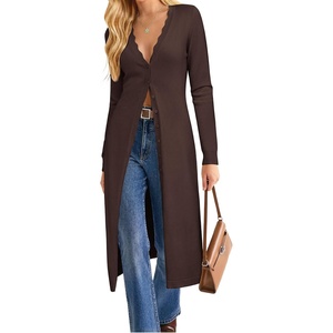 GRACE KARIN Long Cardigans for Women Knit Duster Fall Fashion Outfits 2026(Coffee)